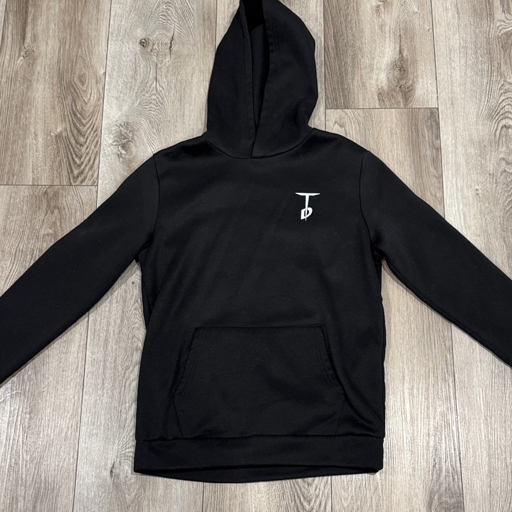 SHEIN Black Hooded Sweatshirt